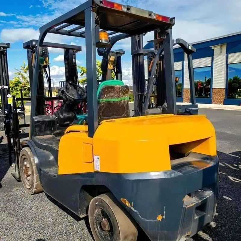 Japanese TCM TCM30 FD30 3 Ton Mini Forklift with 3 Stage Mast Indoor Use Standing Operation Low Price for Sale