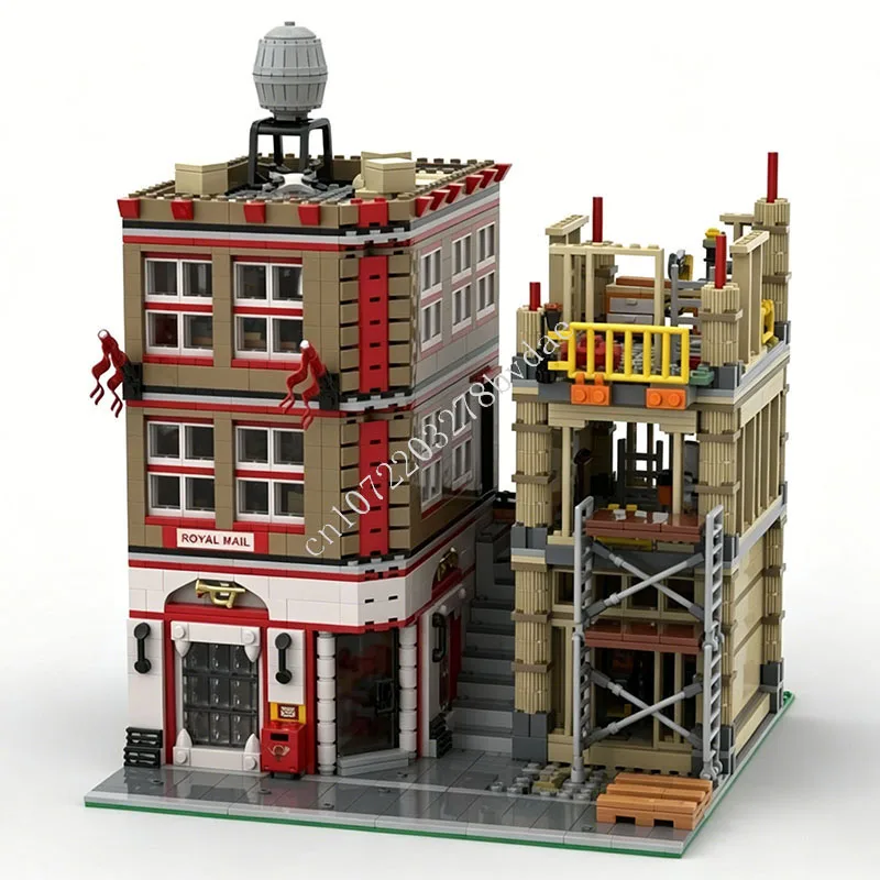 2211 PCS City Street Post Office Construction Modular Building Blocks Assembly Educational Toy Adults Home Decoration Collection