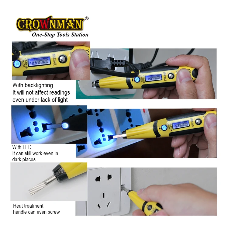 CROWNAMN Multifunctioneel met CE-certificaat 220V digitale spanning