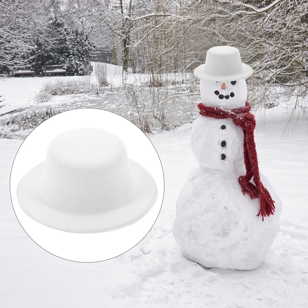 

6Pcs Handmade Hat Blanks White Fabric DIY Tops Hats for Hairpin Making Accessories Mini Formal Hats Craft Decoration