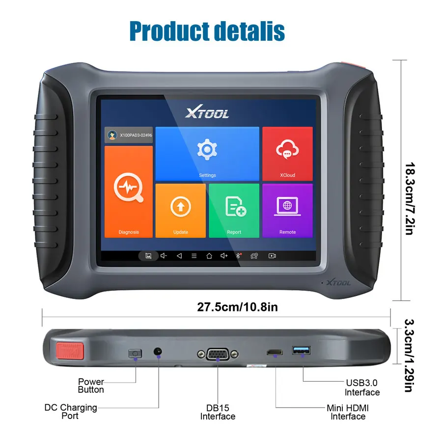 X100 PAD3 SE Automatic Key Programmer, Full-System OBD2 Scanner, Supports 85 Car Brands, All Keys Lost, Diagnostic Tool