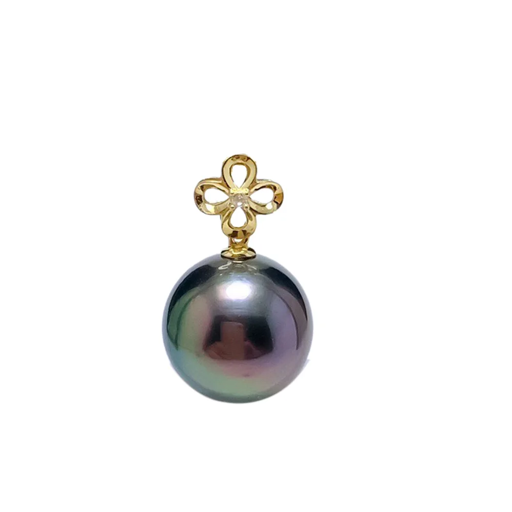 SHILOVEM 18k Gold  Pearl pendant New Birthday Christmas Gift Fashion Wholesale Women none necklace  11mm yzz111118zz