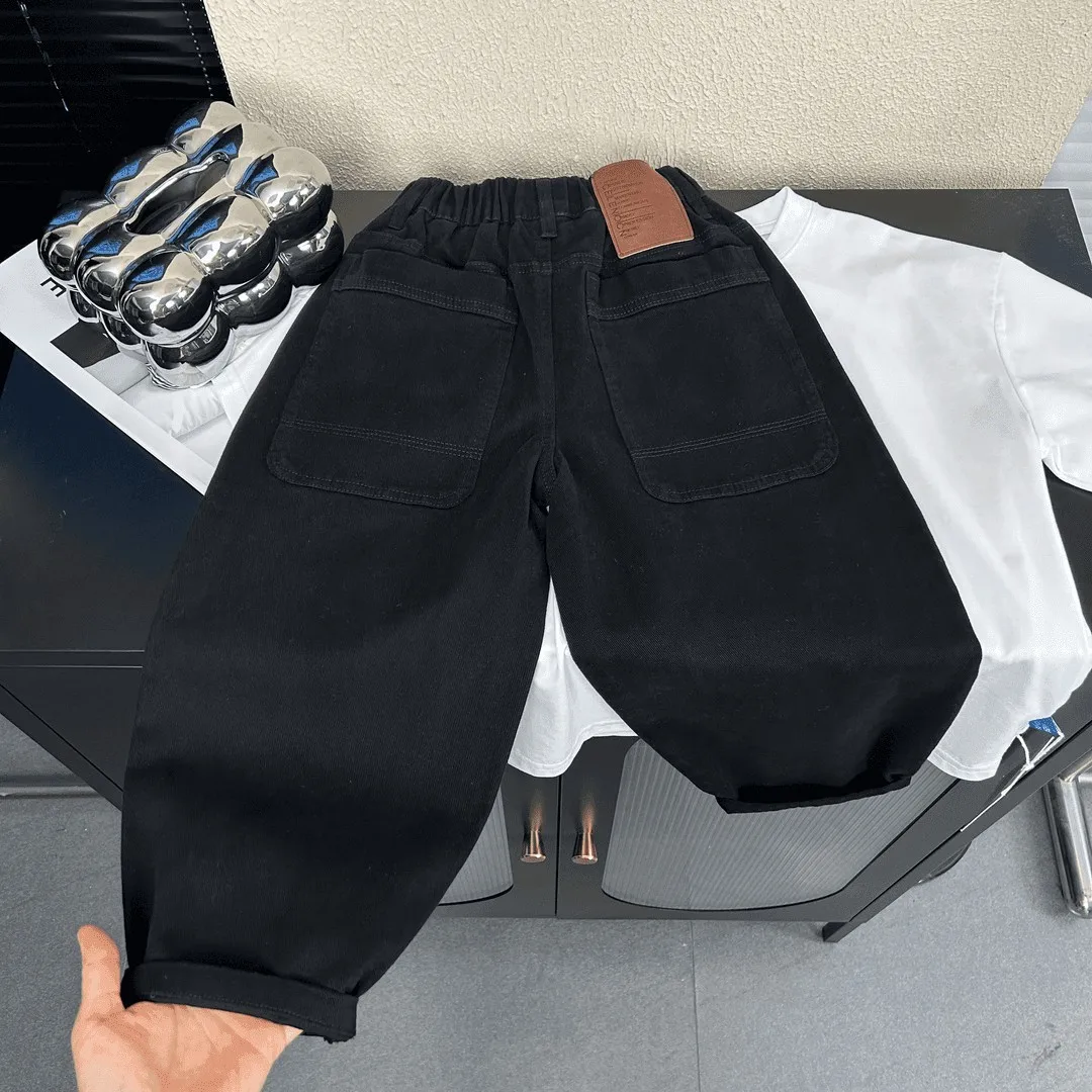 Pantalons amples coréens pour garçons, pantalons décontractés pour enfants de mi-âge, pantalons amples de travail, pantalons longs tendance pour enfants