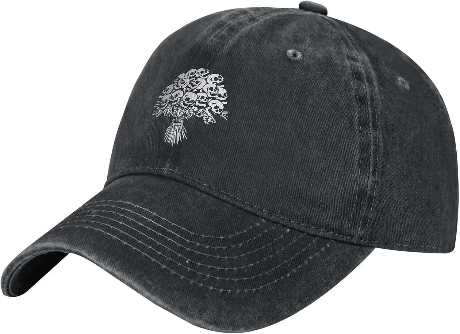 Printed Trucker Hat,Shared Adventure is a Better Adventure,Washed Cotton Denim Baseball Cap for Sun Protection