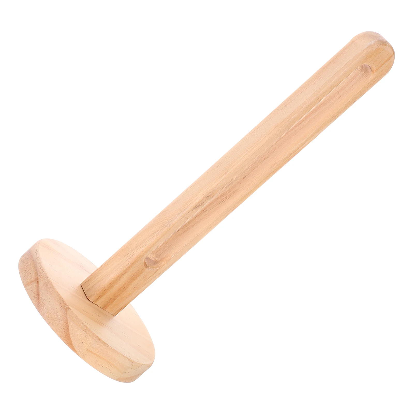

Wooden Paper Towel Holder Solid Wood Stand Up Paper Towel Organizer Kitchen Bathroom Space Saving No Drill Installation Modern