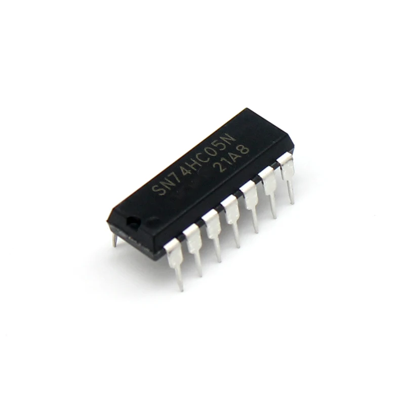 10PCS SN74HC05N 74HC05 DIP-14 Integrated circuit logic ICs Hex inverter with open-drain outputs New original IC