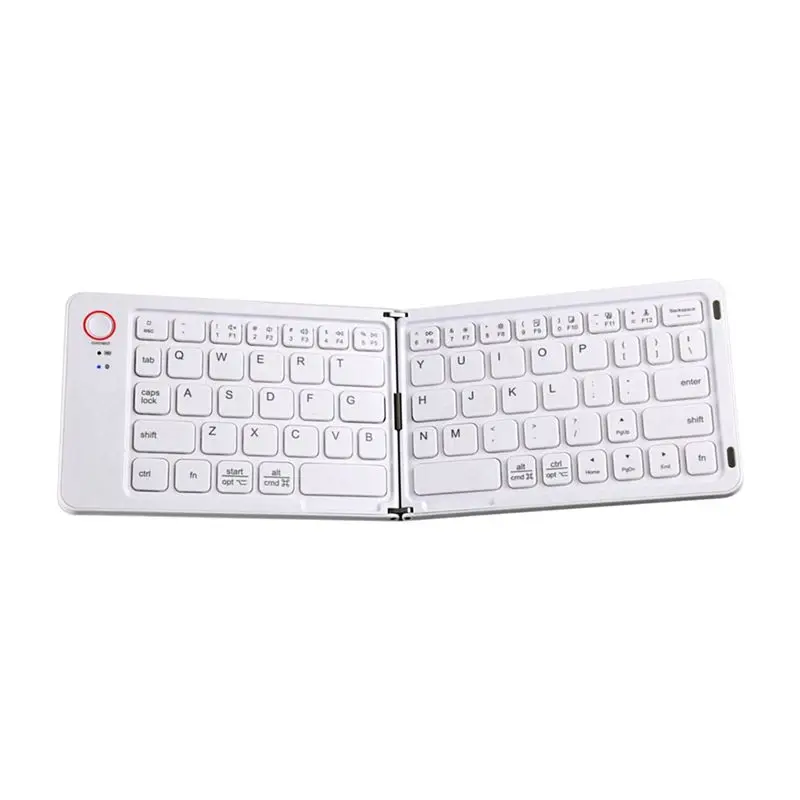Exquisite-Wireless Foldable Bluetooth Keyboard Mini Portable Double Folding Keyboard Suitable For Laptops And Mobile Phones