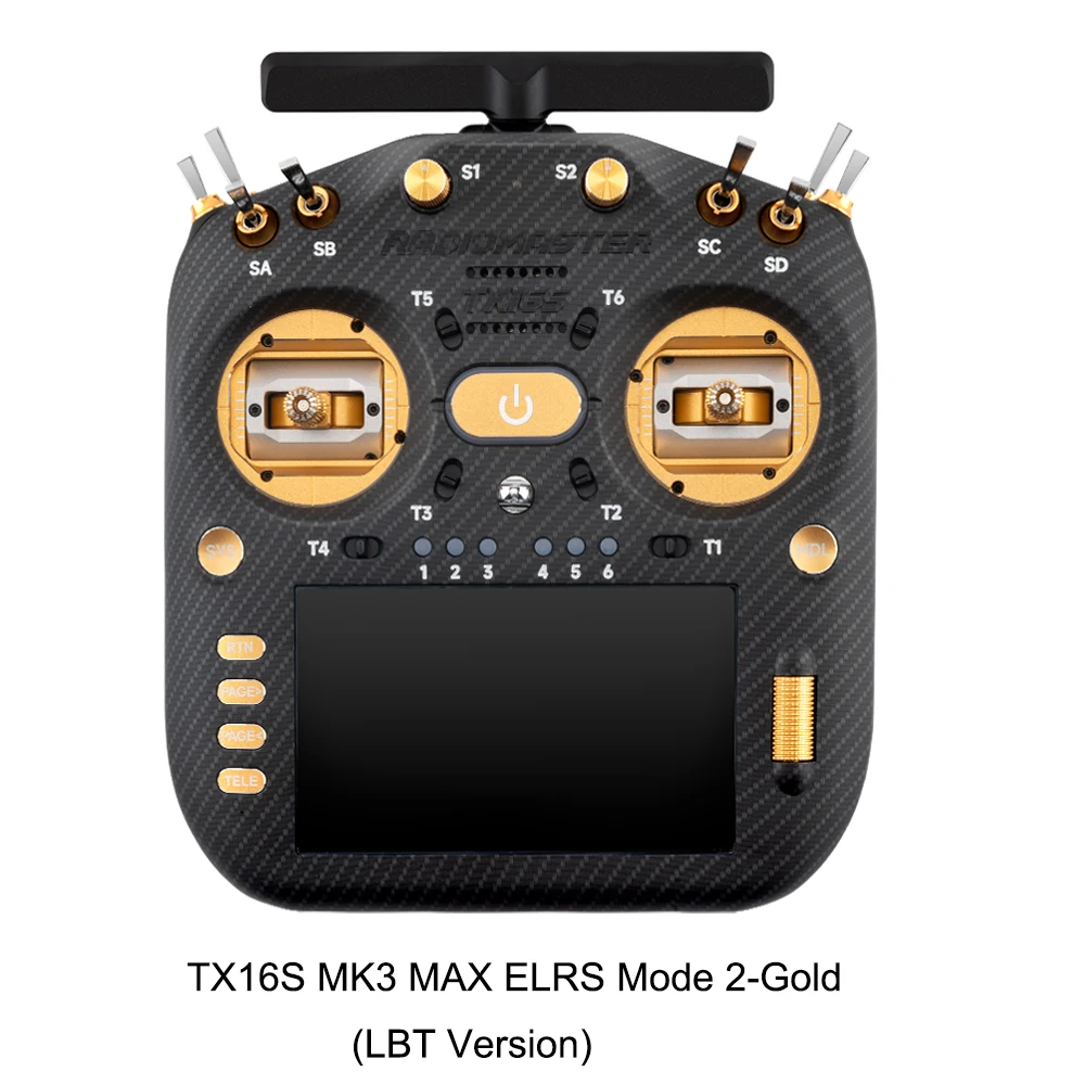 Pre-order RadioMaster TX16S MK3 MAX 2.4GHz 900MHz AG02 CNC Hall Gimbal 5 inch IPS touchscreen EdgeTX ExpressLRS radiocontroller