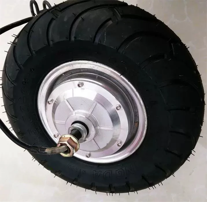 Modified car 36V 48V 500W brushless toothless motor 13 inch hub motor 13X5.00-6 tires