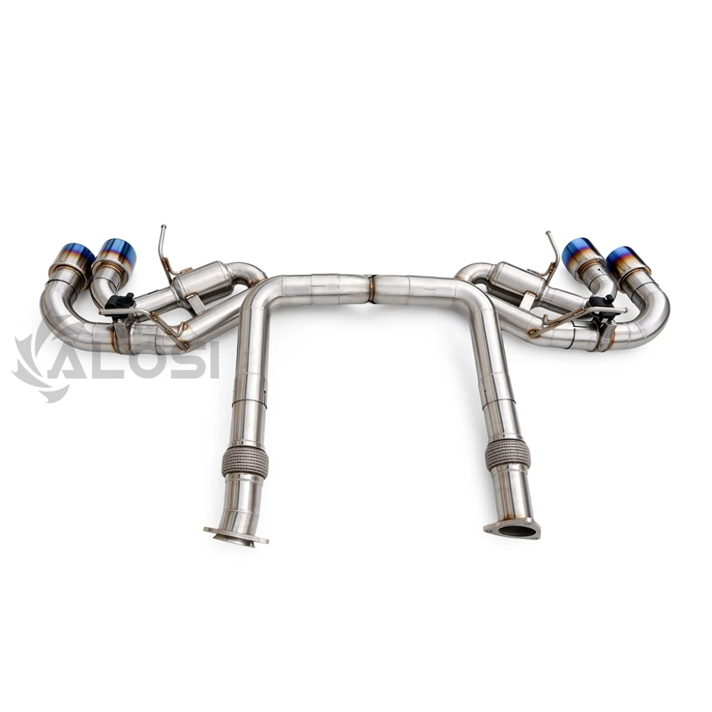 SS304 Catback Exhaust Muffler With Valve for Chevy Corvette C8 Z51 2019-2023 Racing Exhaust Upgrade Parts