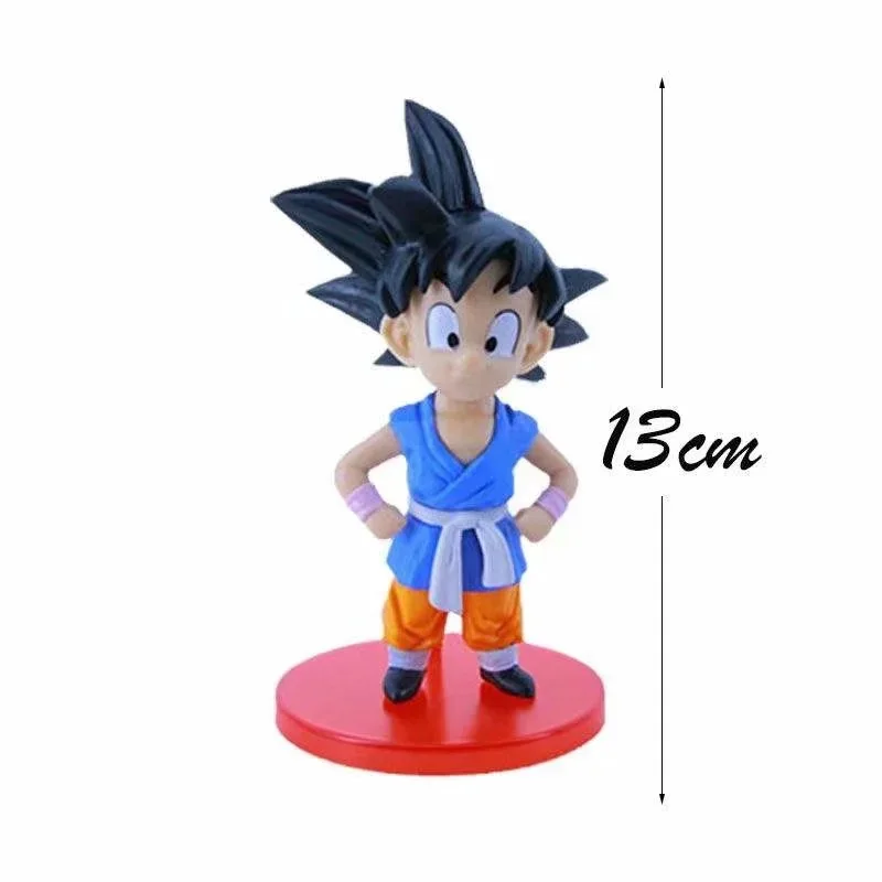 Anime Dragon Ball Super Saiyan 4 Son Goku Trunks Bulma Vegeta PVC Action Figure Statue Collection Model Kids Toys Set Doll Gifts