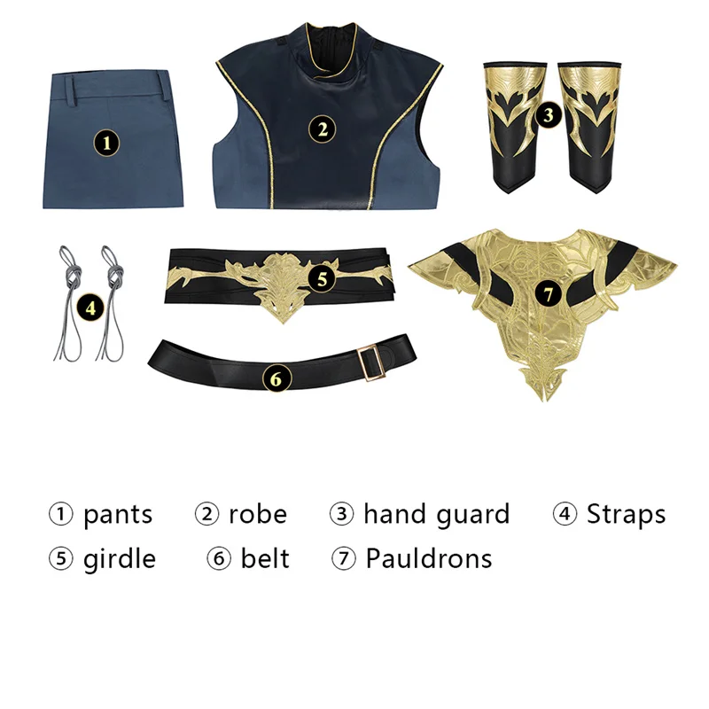 Game The Dark Urge Cosplay Costume Fighting Fantasy Suits Halloween Carnival Party Outfits