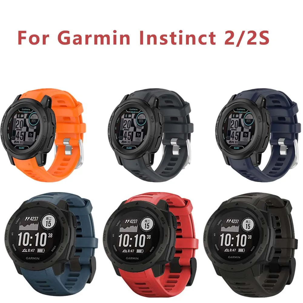 Garmin Weiches Silikonarmband, modisches Uhrenarmband für Instinct 2S, austauschbares Gummiarmband, Instinct 2 Gürtel