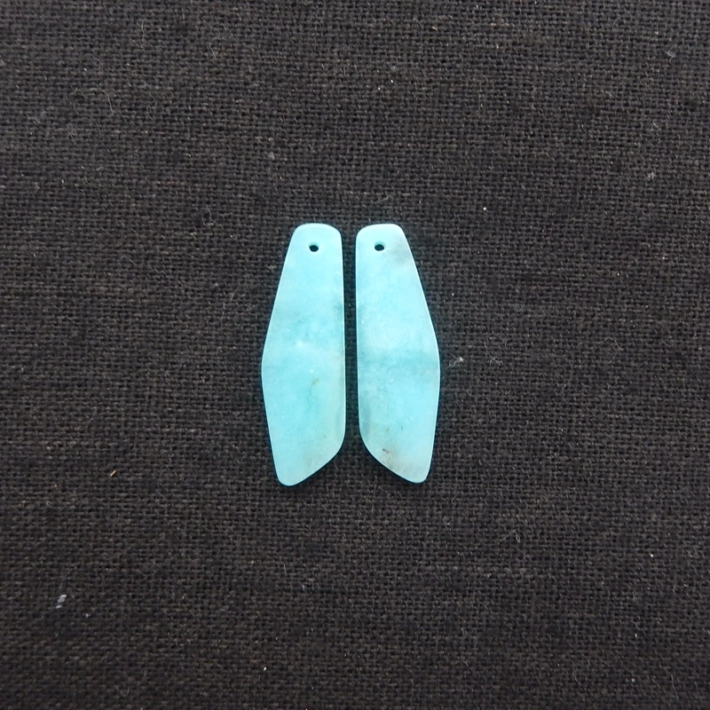 

B&F Handmade Genuine Natural Amazonite Earring Beads Unique Nugget Stones for Jewelry And DIY Crafting