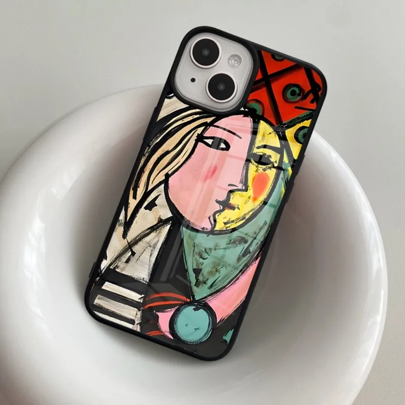 Picasso Abstract Art Painting Phone Case For Iphone 14ProMax 11 12 13 Pro Xs Max Mini Xr X 7 8 6 6s Plus PC+TPU Coque