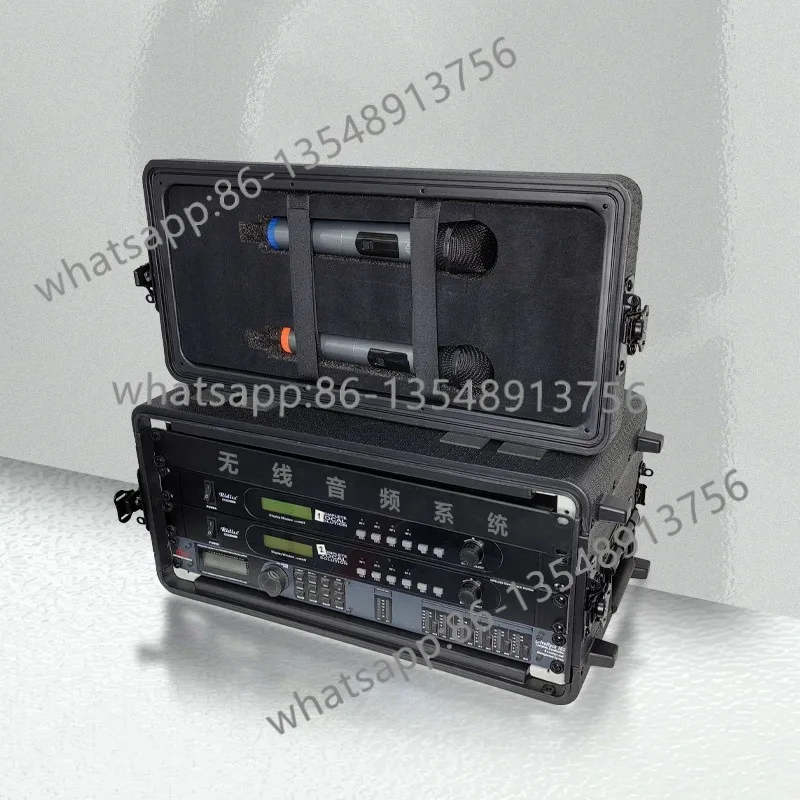 

PE plastic air case power amplifier 2U3U4U6U microphone receiver wireless microphone interface box