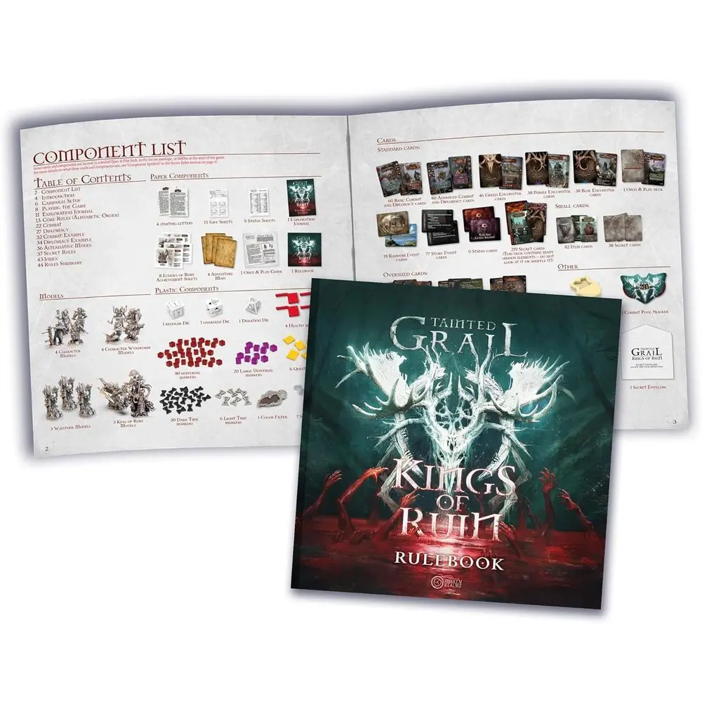 Dive in the Dark Realms of Tainted Graal: Kings of Ruin - A 14+, 1-4 jugadores, juego de mesa Epic Adventure de 2-3 horas de Awaken Re