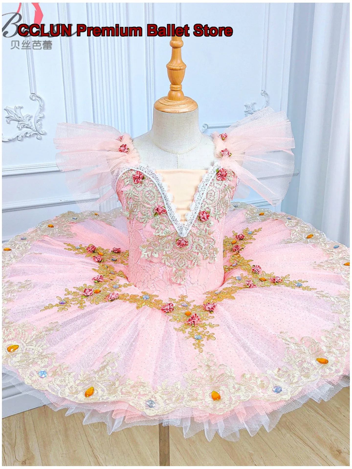 Children's Girls Tutu Dress Professional Ballet Princess Tutu Skirt Kids