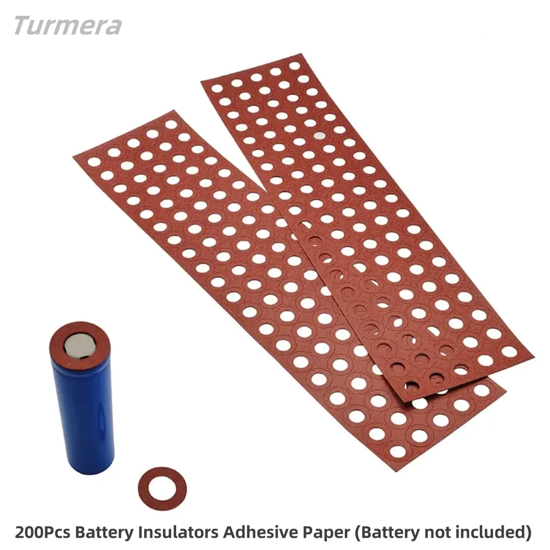 200pcs Battery Insulator Insulation Ring Adhesive Cardboard Paper For-18650 Battery Insulation Gasket Welding Soldering Tools