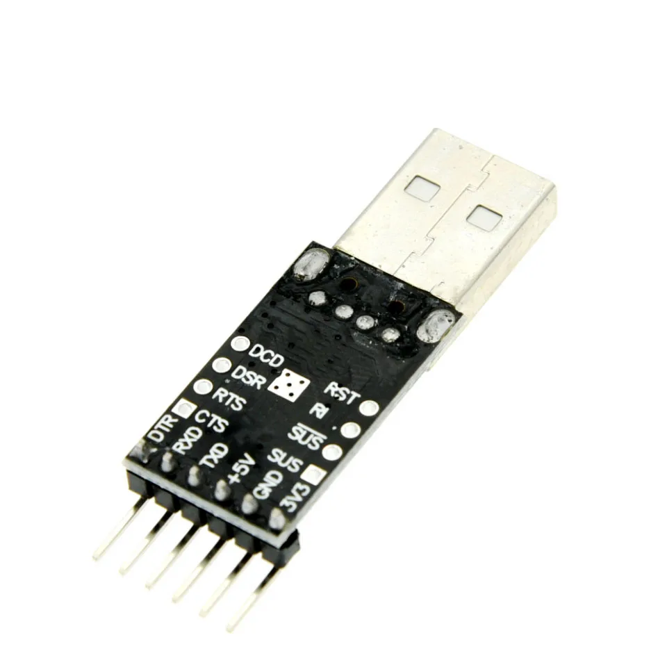 CP2102 USB-zu-TTL-UART-Seriell-Konvertermodul 6-Pin 3,3V 5V STC-Downloader mit Sicherungskabeln für Arduino ESP8266 STM32 – Detail 3