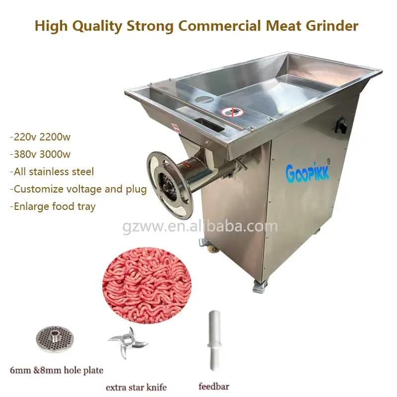 Butchers Professional Multifunctional Industrial Electric Beef Meat Mincer Machine for Restaurant