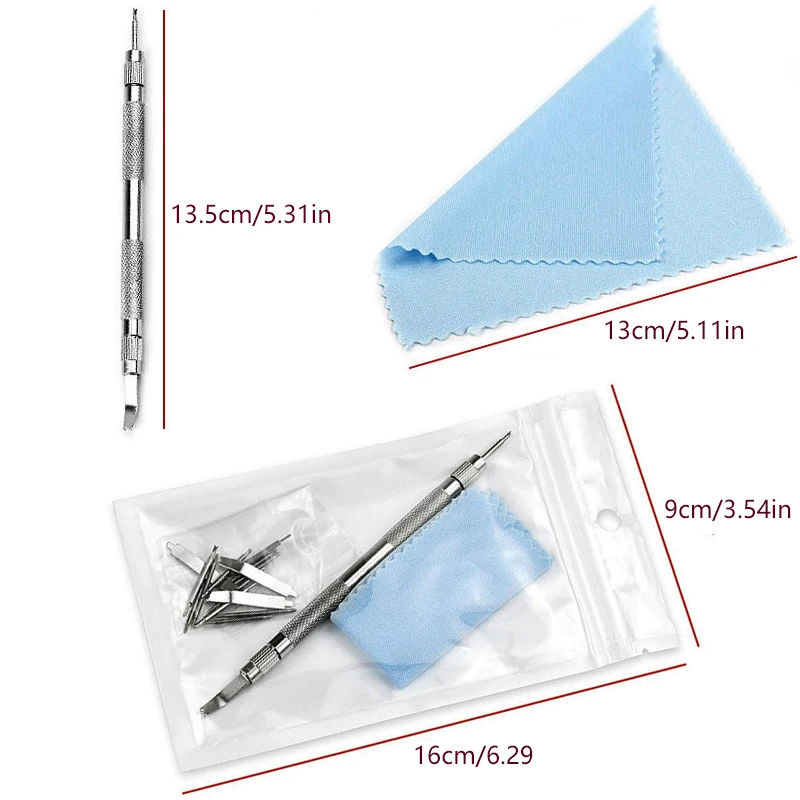 16 stks Vervang Horlogeband Spring Bar Set Reparatie Horlogeband Lente Dennennaald Bar Geplaatst Pin Accessoire Removal Tool