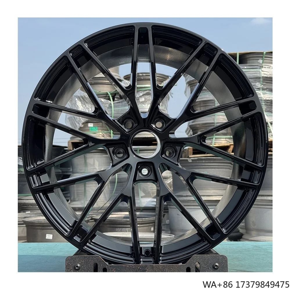 

Колеса для гоночных автомобилей на заказ 5x112, 19, 20, 21, 22, 24-дюймовые кованые моноблочные колеса 6061-T6, глянцевые черные диски из сплава для BMW