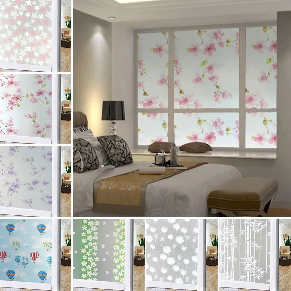 Waterproof Privacy Protective Adhesive Cover Decorative Glass Stickers Window Film