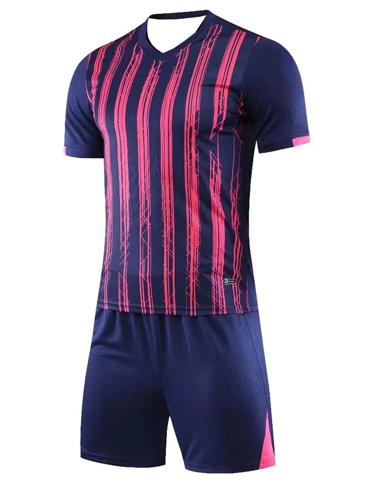 

Men Women Football Jersey Set Kids Soccer Uniforms Quick Drying Outdoor Trendy Sportswear Breathable Comfortable Clothing