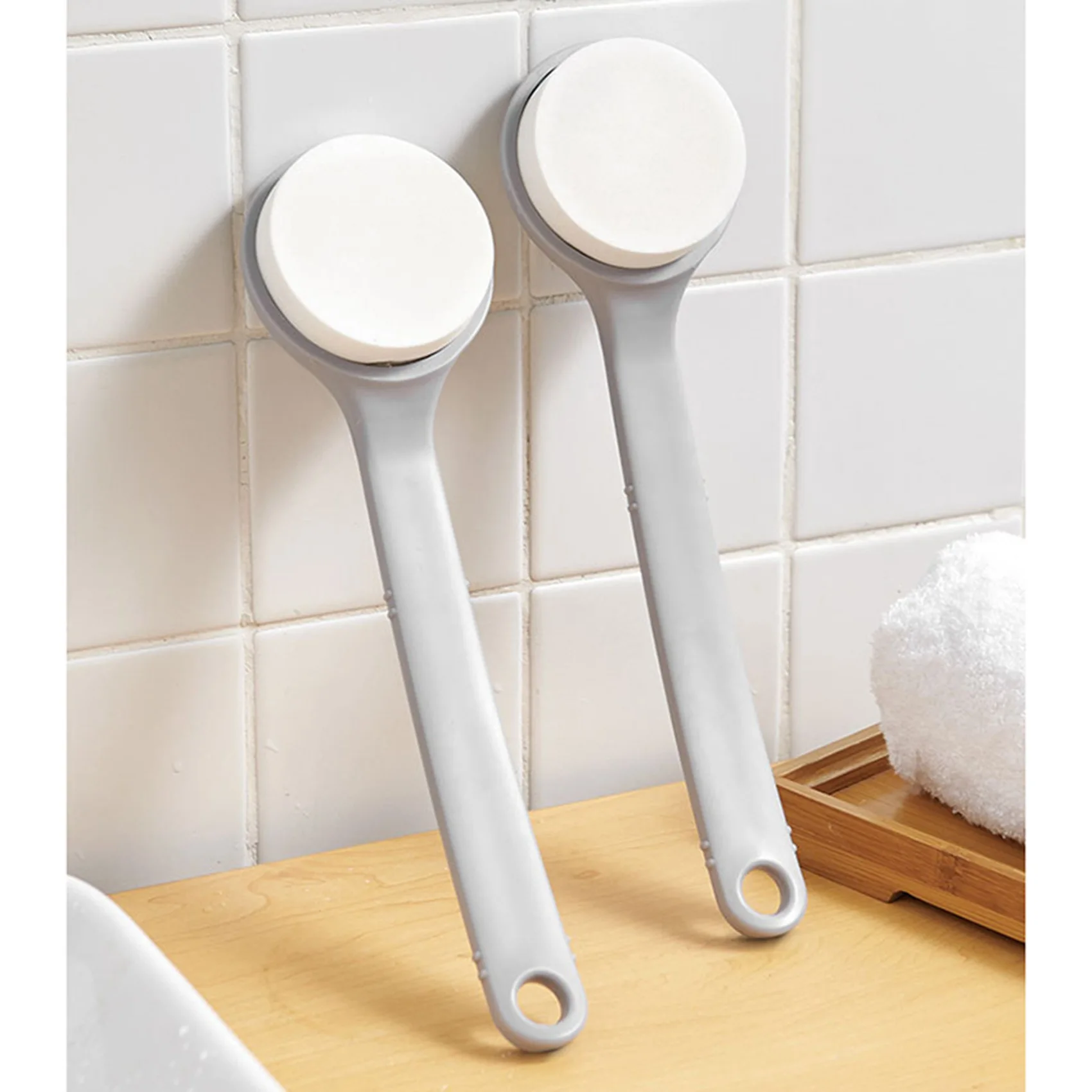 ABKR-2X Bath Body Skin LOTION APPLICATOR For Back POST-SHOWER Brush Sponge Pad