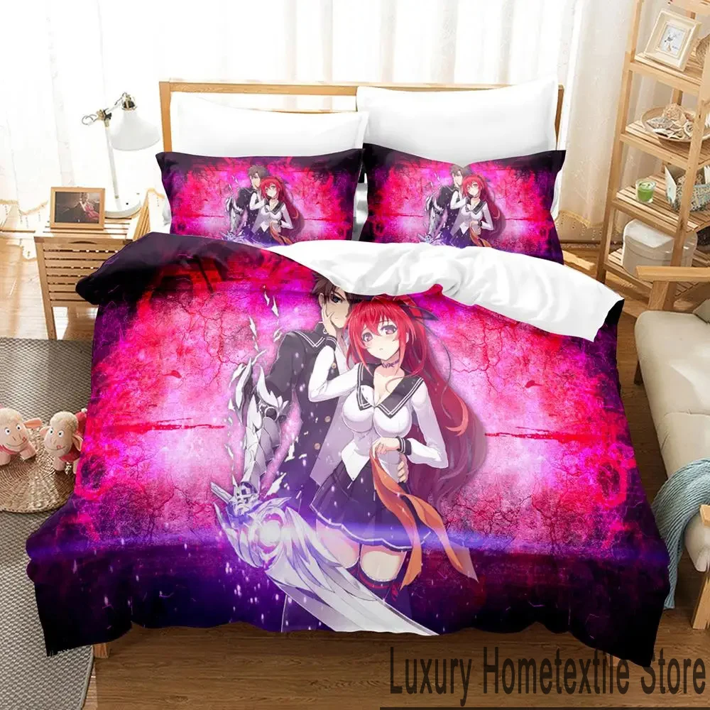 Anime Testament of Sister New Devil Bedding Set,Duvet Cover Bed Set Quilt Cover Pillowcase,King Queen Twin Size Boys Girls Adult