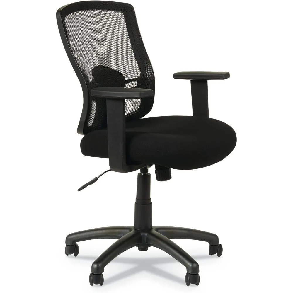 

Офисный стул, средняя спинка, черный