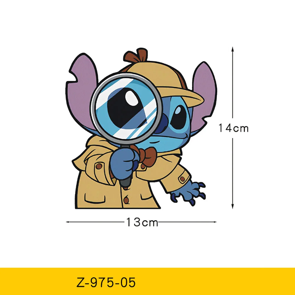 ليلو وستيتش الكرتون ملصقات السيارات ديزني زين نافذة السيارات القيادة مرآة الشارات الزجاج الأمامي الخلفي شخصيات كرتونية ديكور السيارات الهدايا #4