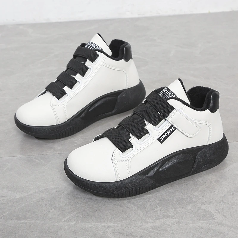 

High top sports shoes for women in autumn and winter new single shoe thick sole small white shoes casual and versatile trend