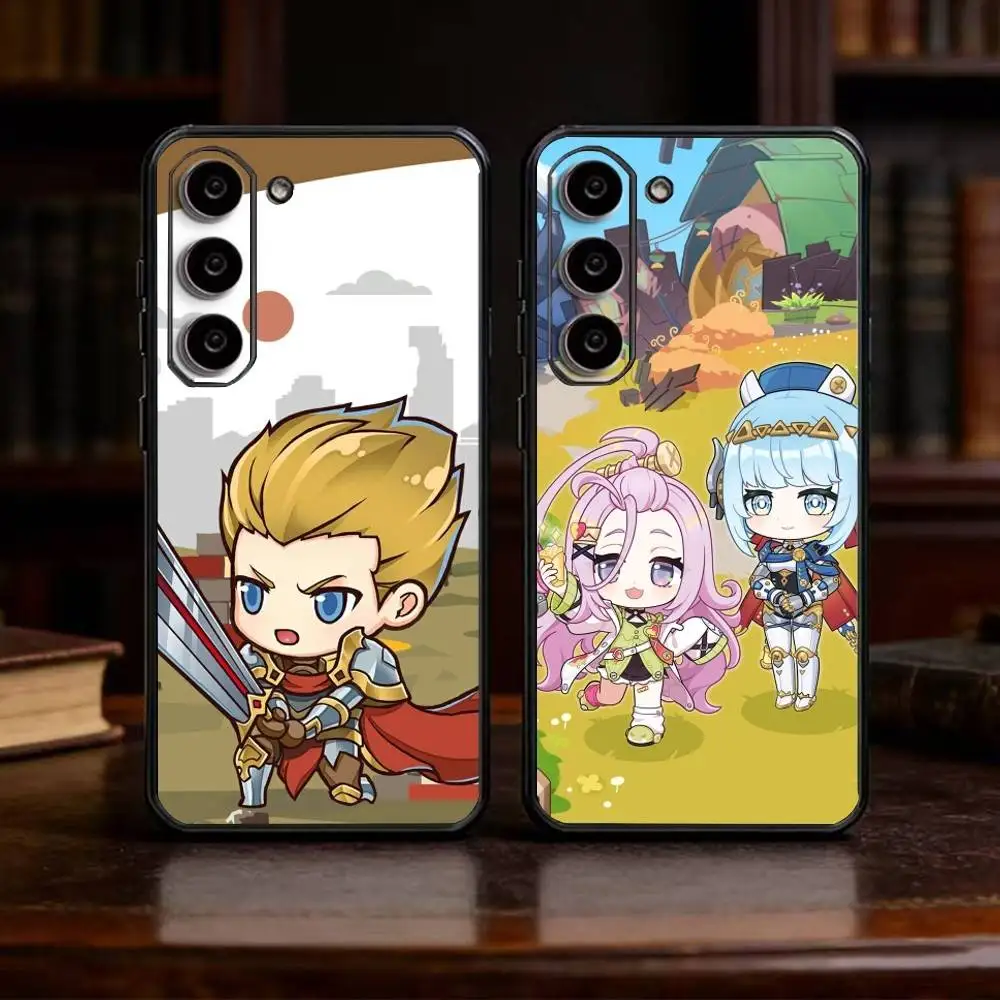 Cute ChibiS OF A-Arcaea GAME Phone Case For Samsung Galaxy A13,21s,22,31,32,52,53,71,72,73,Soft Black Cover