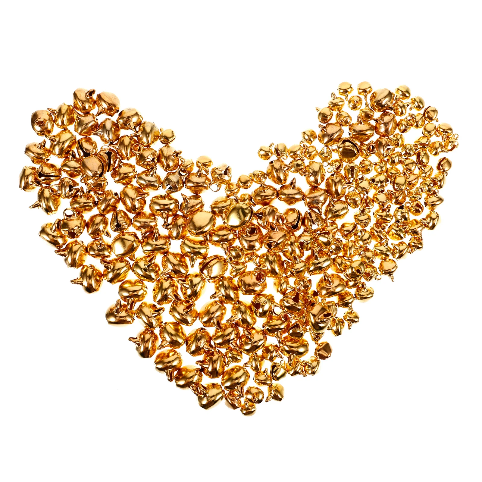 

200 Pcs Bells Small Vintage Keychain Decorative Bells Pendant Decor Crafting Charms DIY Accessories Christmas Golden