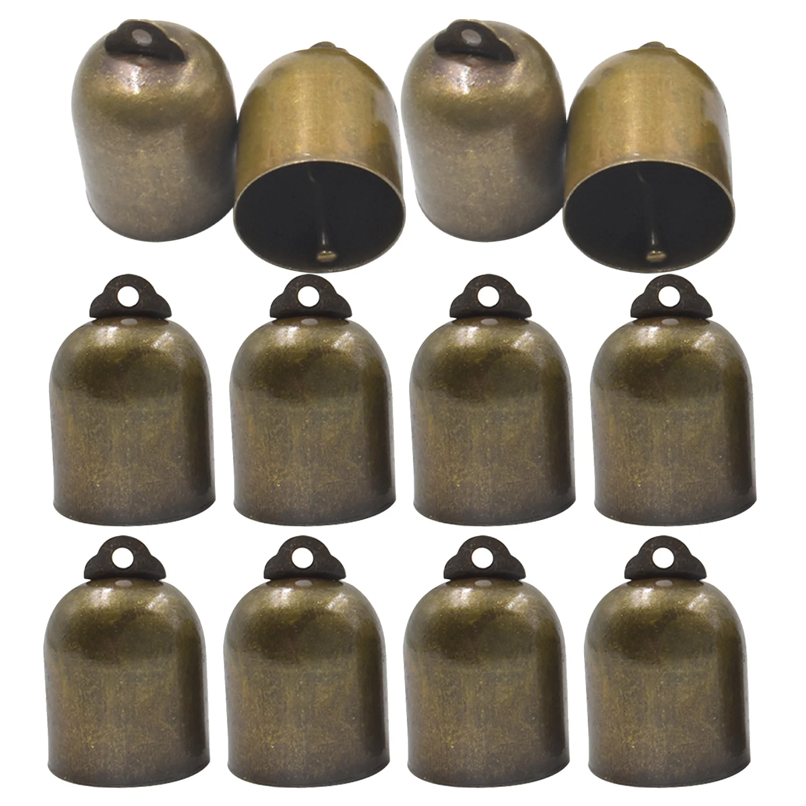 

20Pcs Rustic Copper Vintage Brass Bells Small Jingle Bells Christmas Tree Hanging Pendant Wind Chimes Decoration DIY Crafts