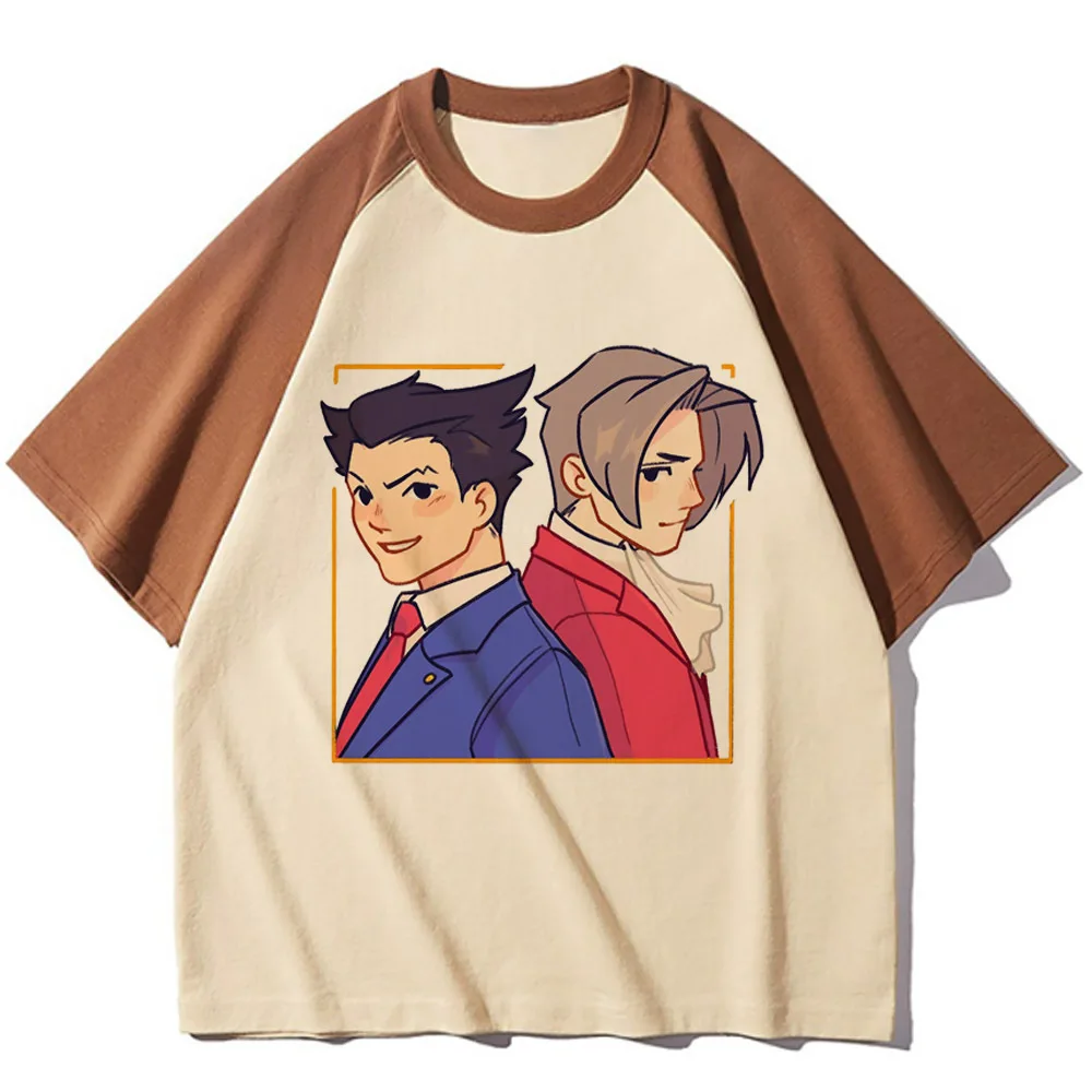 Ace Attorney Tee women graphic tee summer manga top female anime clothing