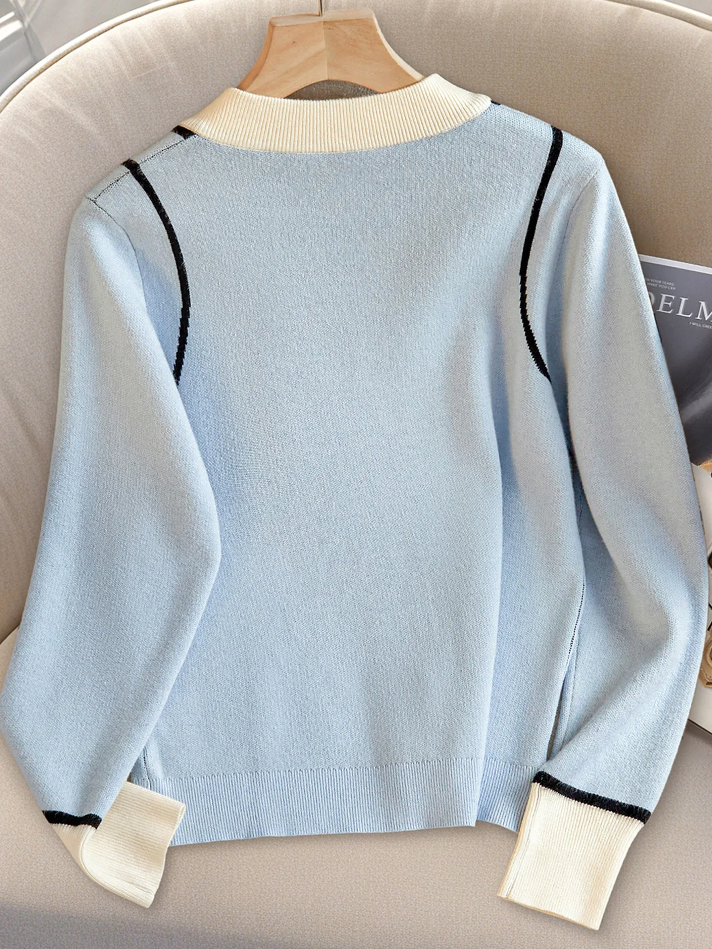 여성 크롭 가디건 스웨터 크루넥 긴팔 버튼 스웨터 한국 패션 니트 트렌디 스웨터 2025