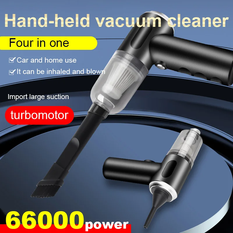 

Car vacuum cleaner, home and car dual-use, dry and wet integrated, handheld wireless, portable, easy to use mini vacuum cleaner