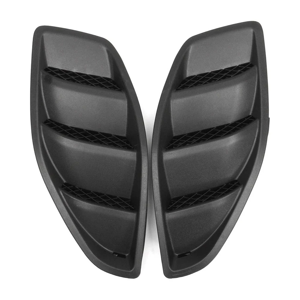 Car Left Right Engine Hood Dome Louvers Air Inlet Vents Bezel Fit for Jeep JK Wrangler