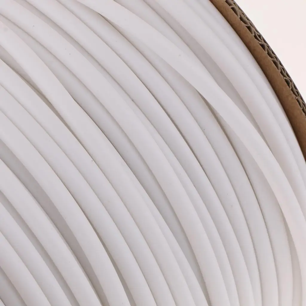 Tube Cable Marker Flexible PVC Wire Label Sleeve White 90m Roll for Power Line Identification