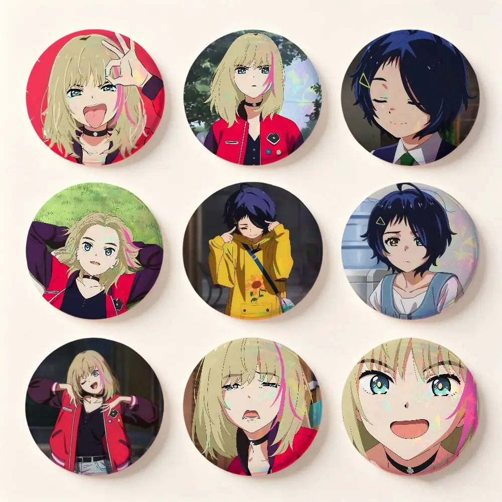 The Wonder Egg Priority Anime Badges Button Round Creative Pin Brooch Badge Bag Decor Accessories Fans Collect Friends Gifts