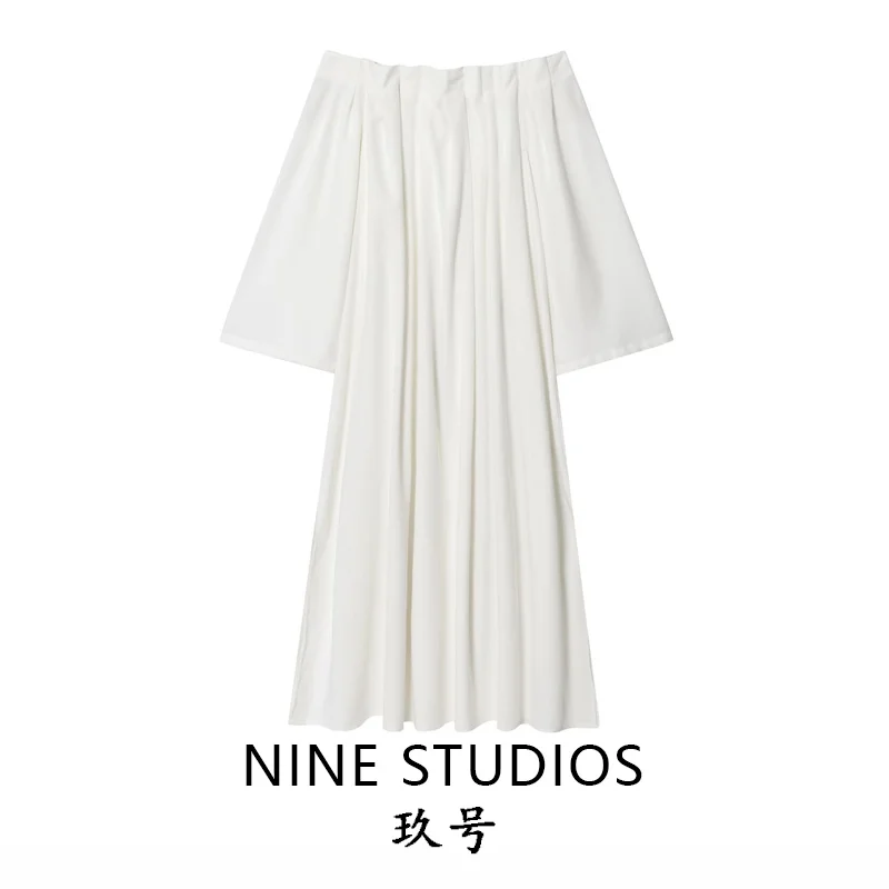 

Сексуальное льняное платье на одно плечо с длинными рукавами, повседневная одежда H-Sle, воротник из полиэстера и нелки для женщин, летний сезон