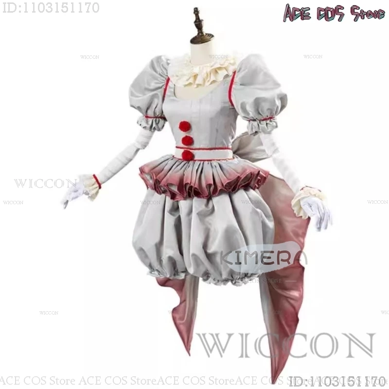 Costume de Cosplay du Film Clown détectée ywise, Ensemble Complet de Lolita d'Horreur d'Halloween pour ixde Carnaval, pour Femme