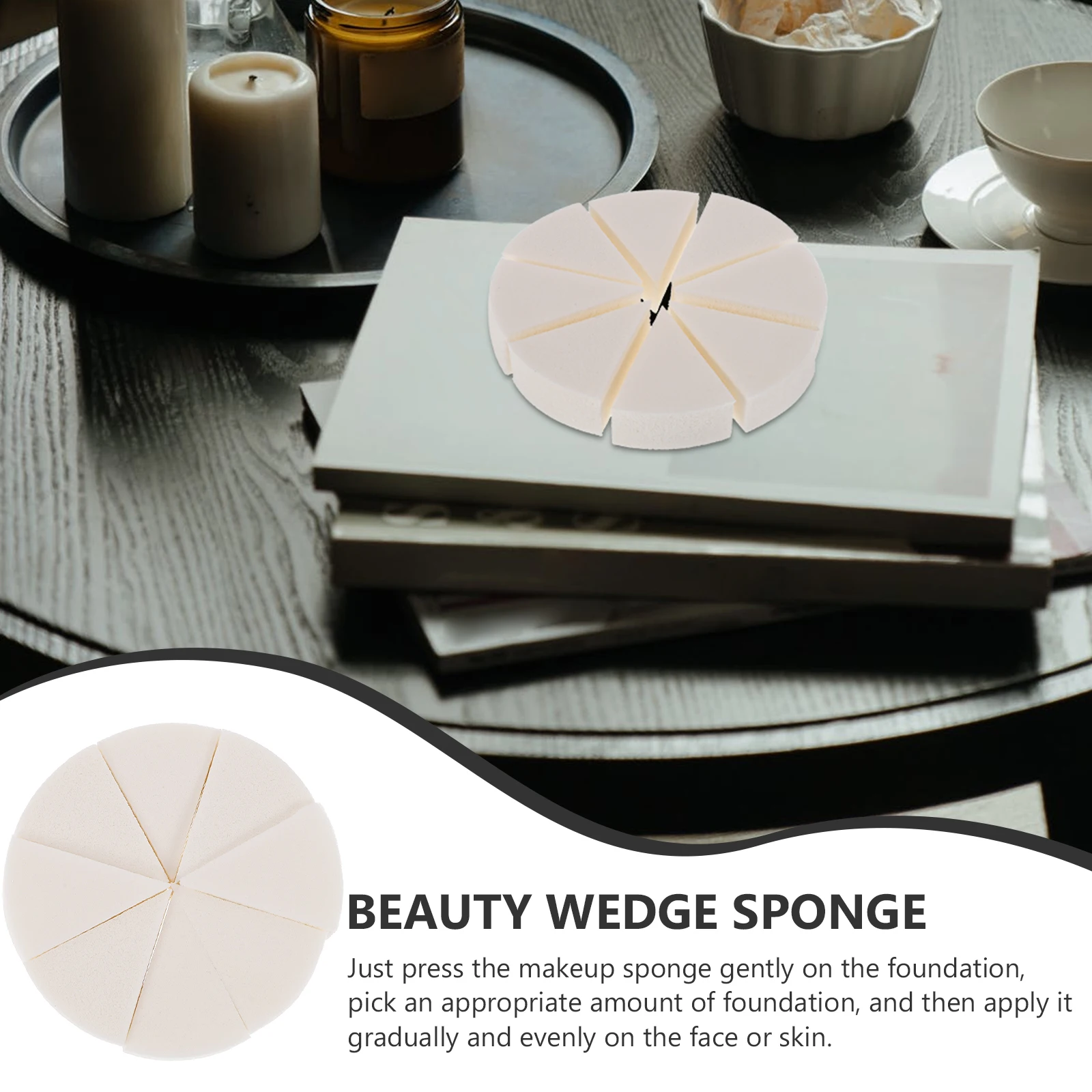 

2 Sets 16 pcs Latex Makeup Sponge Triangle Powder Puff Foundation Blender Tools for Women Beauty Applicator