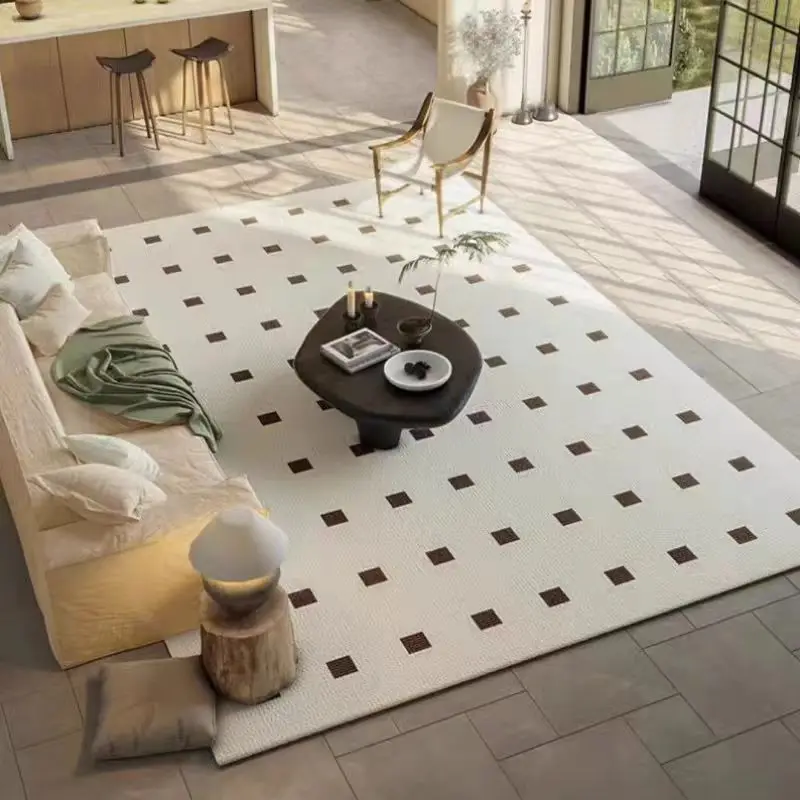 

[64] French carpet bedroom living room light luxury high-end home sofa coffee table floor mat