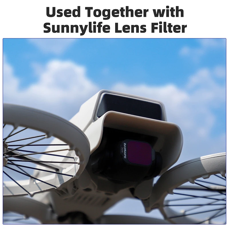 Lens Sunhood For DJI Flip Prevent Glare Light Quick Release SunShade Gimbal Protective Lens Hood For DJI Flip Drone Accessories