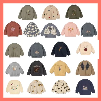 Vestes pour enfants 2024 automne et hiver nouveau dessin animé mode garçons et filles manteau coton chaud coréen veste vêtements pour enfants