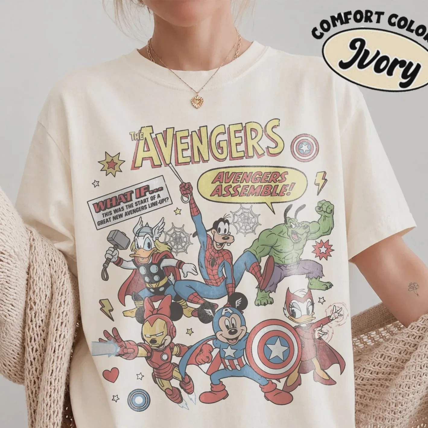 2026 Avengers Style Men's and Women's Summer Pure Cotton T-shirt Fan Style Comfortable, Breathable, High-quality Ins Y2k
